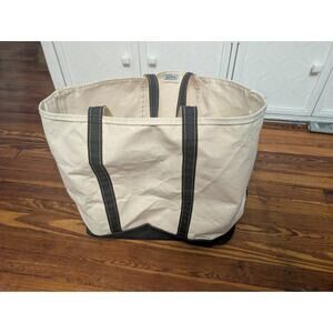 LL Bean VTG 80s Boat and Tote Black Bag